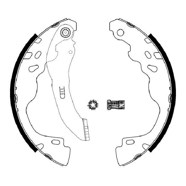 Sapata de Freio para Peugeot 208 - Syl - 207002