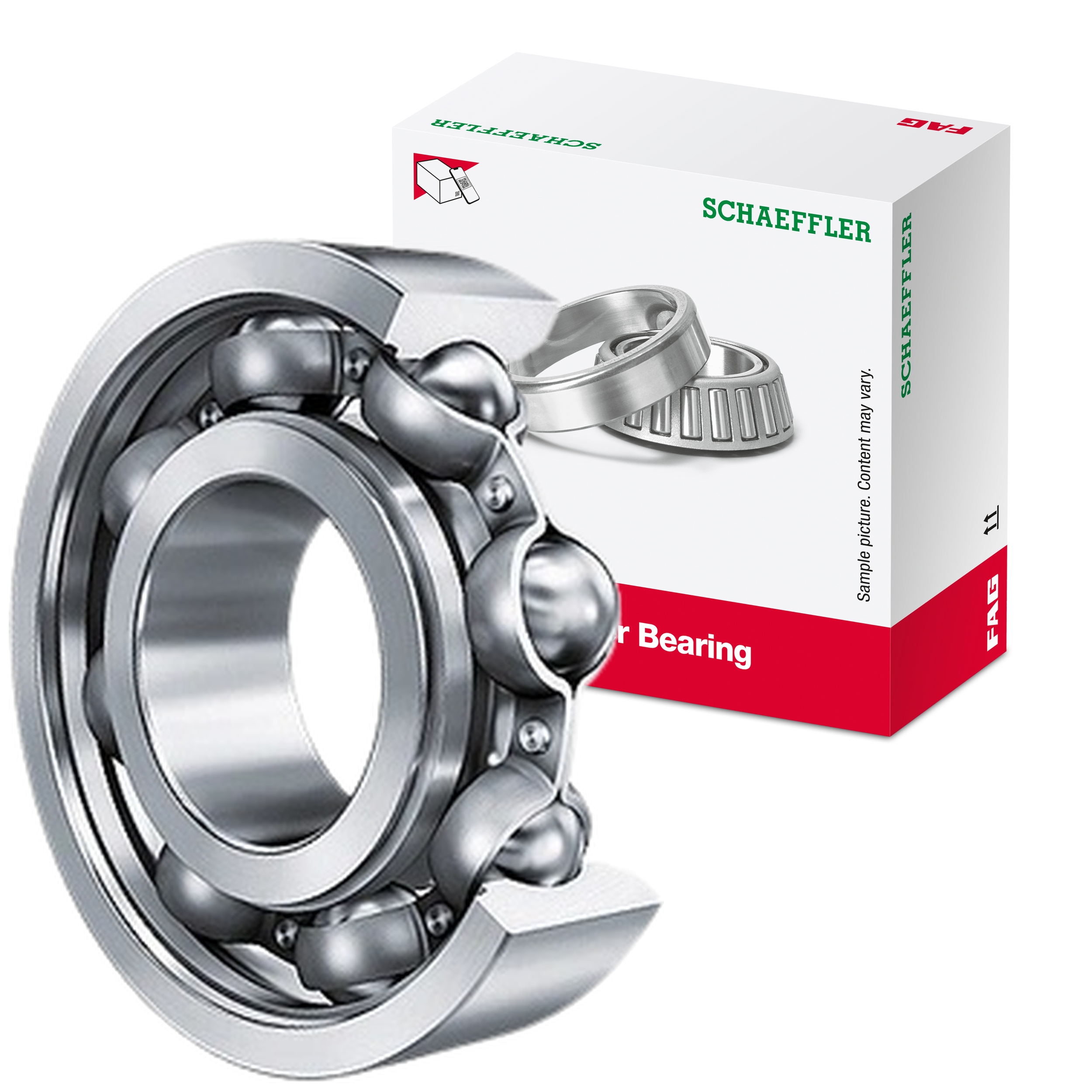 Rolamento Fixo de Uma Carreira de Esferas - FAG - 6204