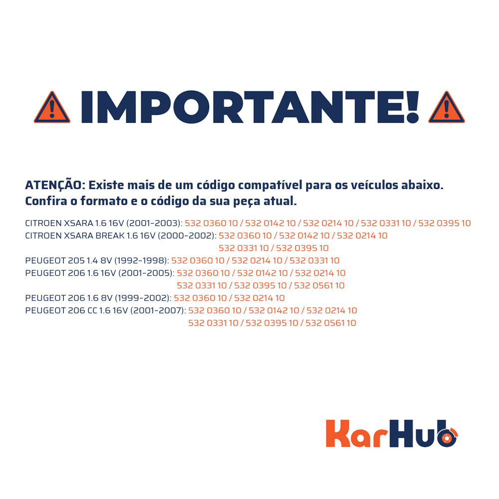 Polia da Correia Dentada - INA - 532 0360 10