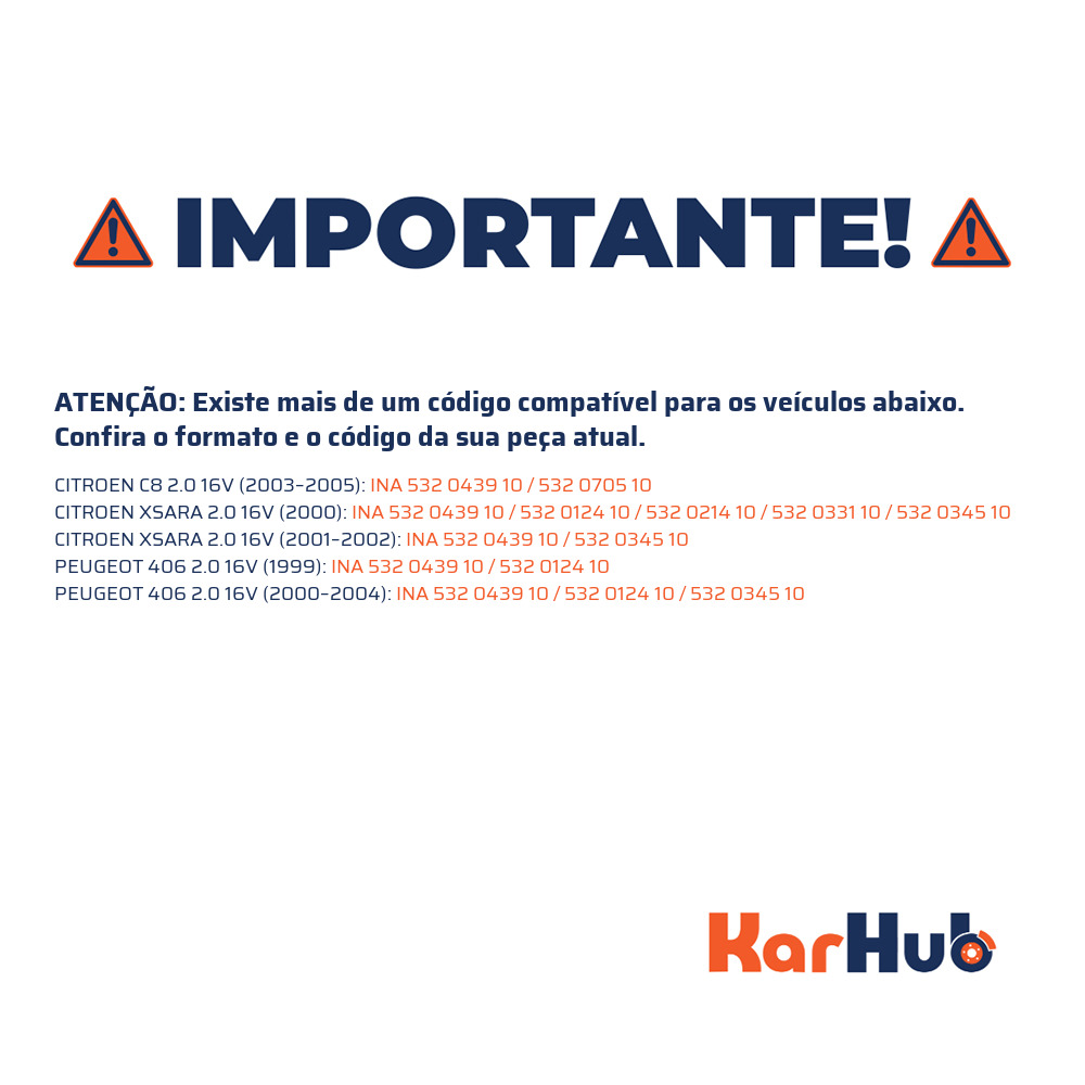 Polia da Correia Dentada - INA - 532 0439 10