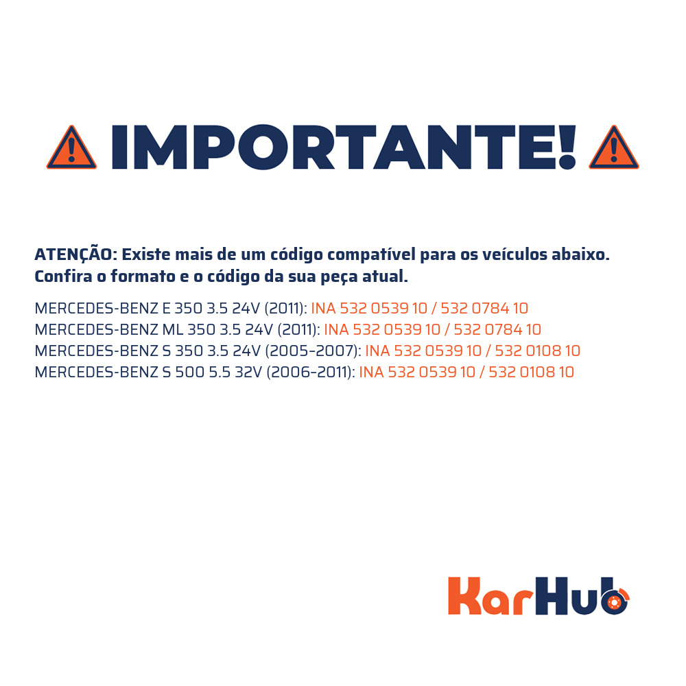 Polia da Correia Dentada - INA - 532 0539 10