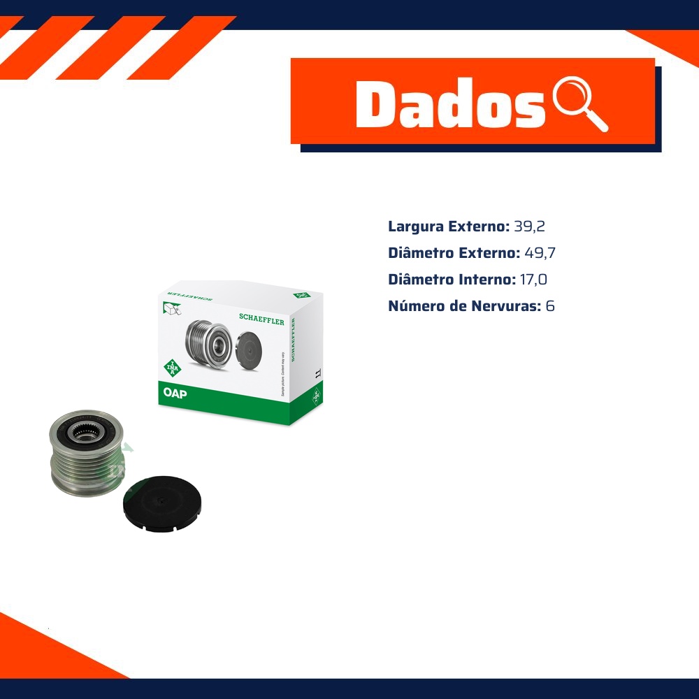 Polia do Alternador - INA - 535 0015 10