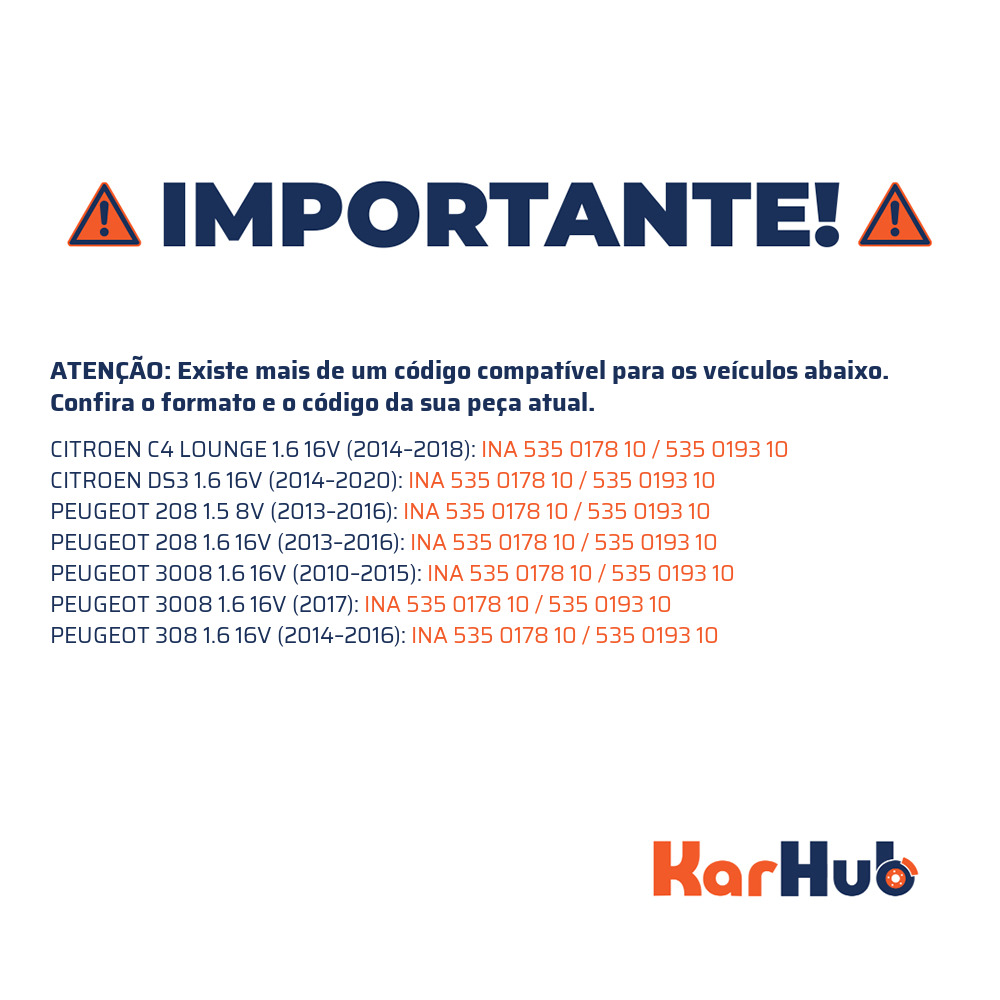 Polia do Alternador - INA - 535 0178 10