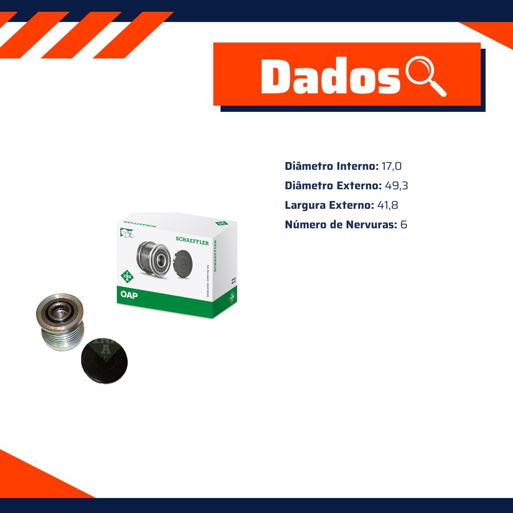 Polia do Alternador - INA - 535 0193 10