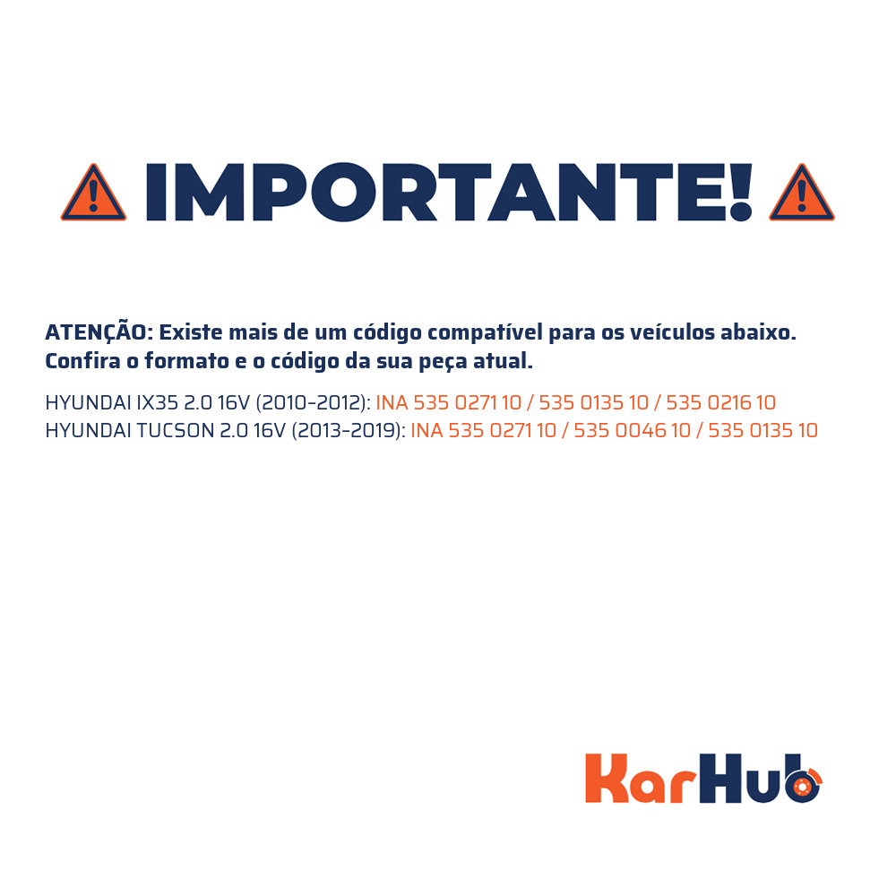 Polia do Alternador - INA - 535 0271 10