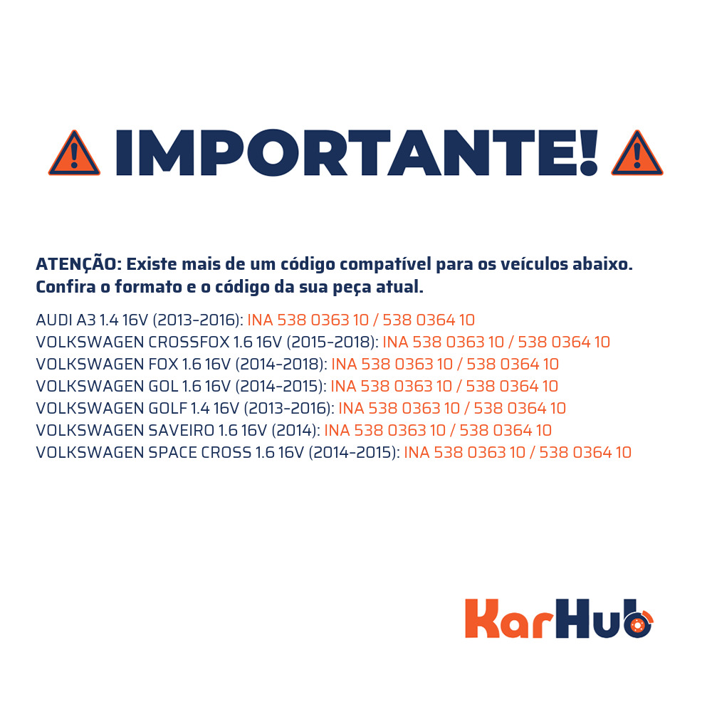 Bomba d'água - INA - 538 0363 10