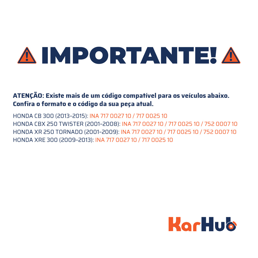 Rolamento da Coluna de Direção - INA - 717 0027 10