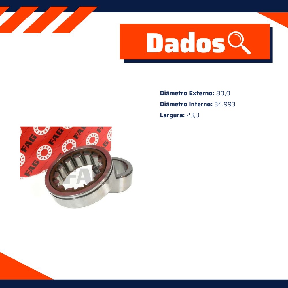 Rolamento de Rolos Cilíndricos - FAG - 510148B