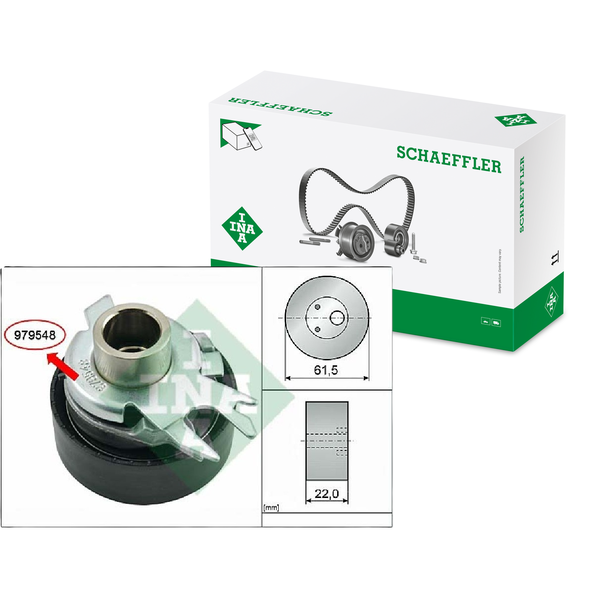 Tensor da Correia Dentada - INA - 531 0525 30