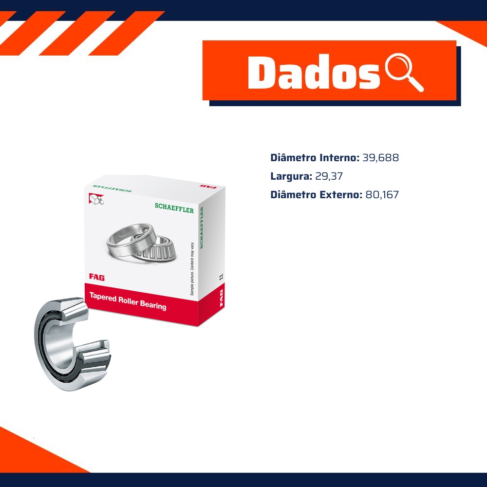 Rolamento de Roletes Cônicos - FAG - K3382.3320