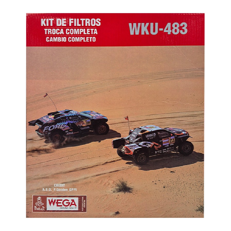 Kit Filtros de Ar Combustível Óleo e Cabine - Wega - WKU-483