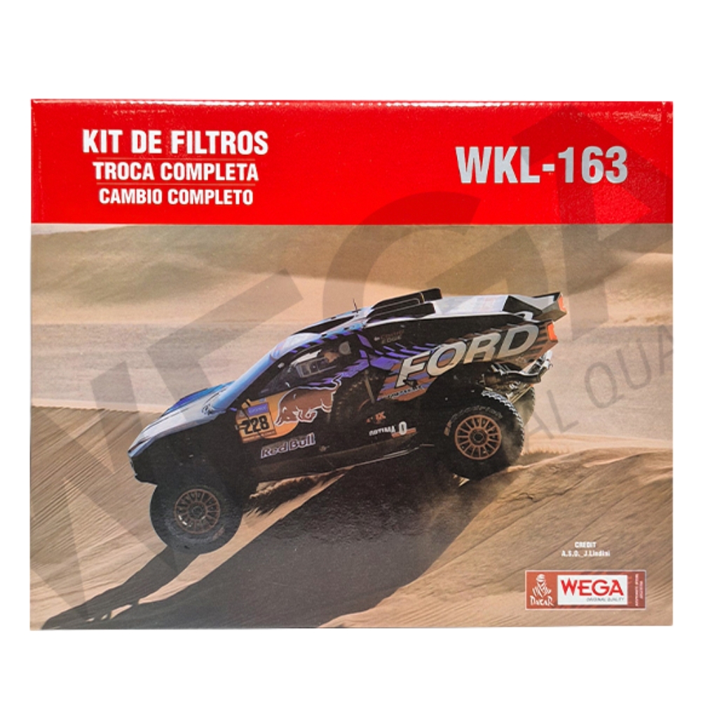 Kit Filtros de Ar Combustível Óleo e Cabine - Wega - WKL-163