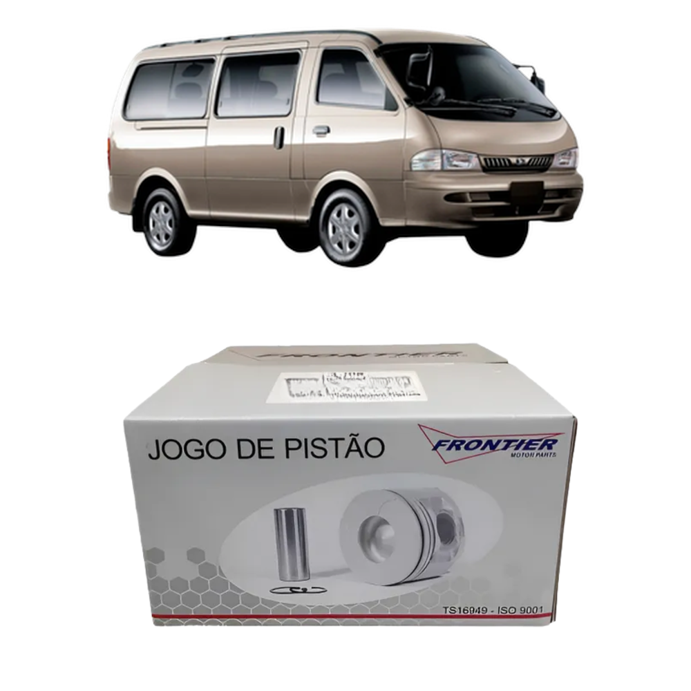 Jogo de Pistão do Motor STD 4 Unidades - Frontier - 20442