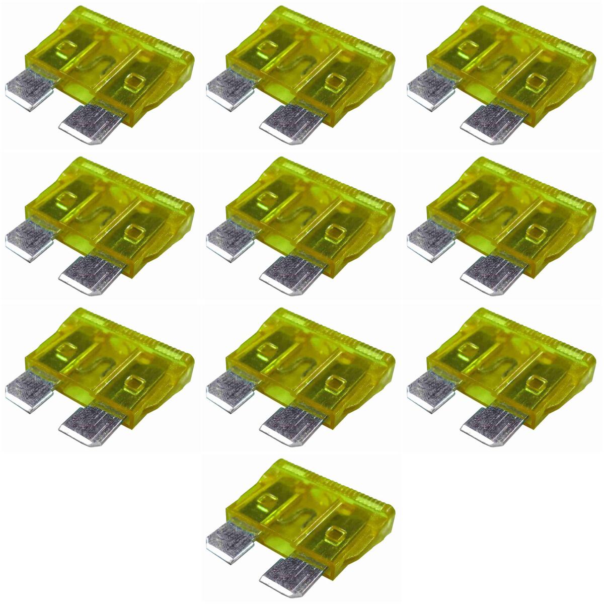Fusível Lâmina 20A Universal Blister 10 Unidades - DNI - DNI 316020K