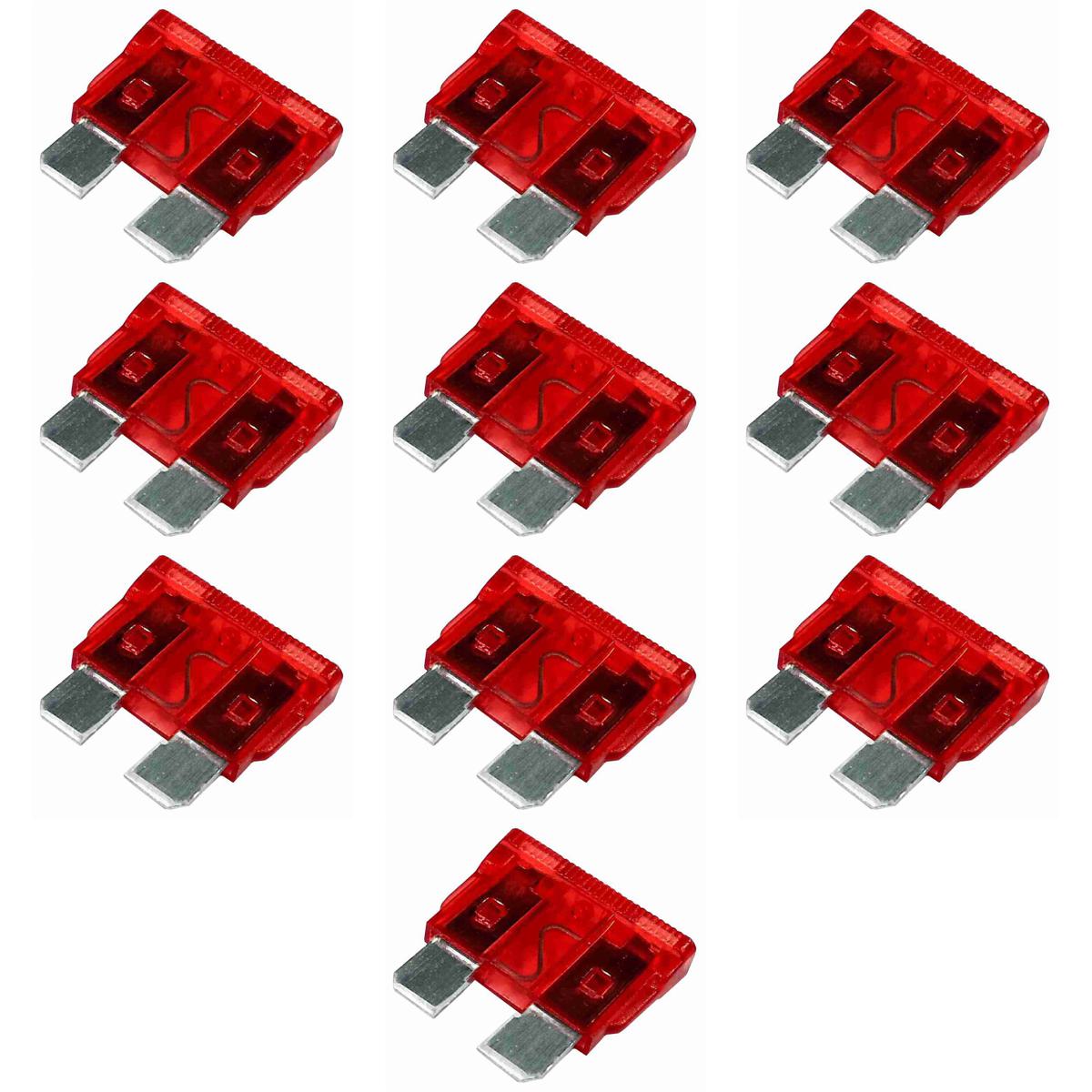 Fusível Lâmina 10A Universal Blister 10 Unidades - DNI - DNI 316010K