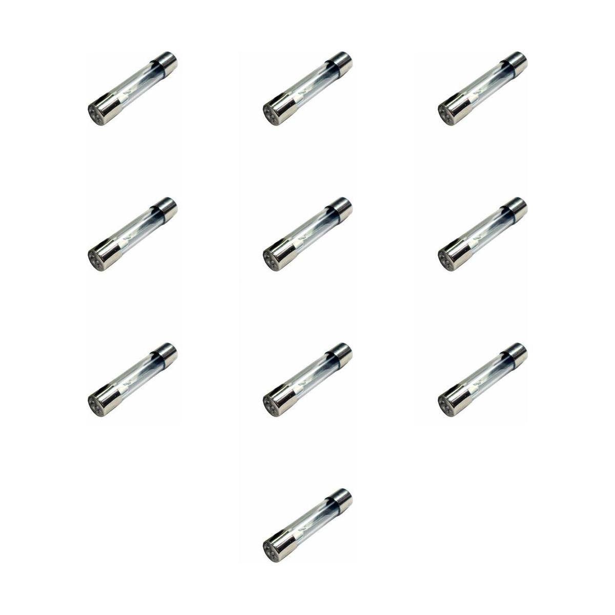 Fusível de Vidro 10A Universal 31,75x6,35mm Blister 10 Unidades - DNI - DNI 310010K