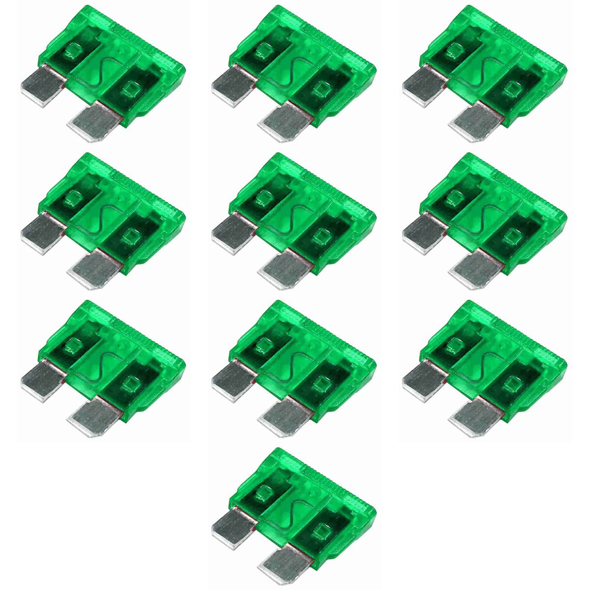 Fusível Lâmina 30A Universal Blister 10 Unidades - DNI - DNI 316030K