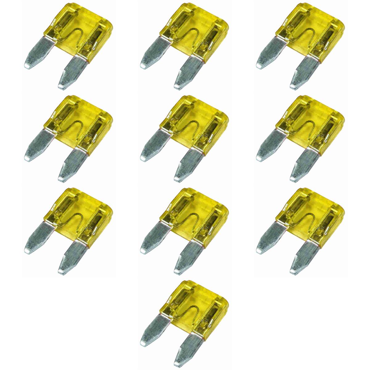 Fusível Mini Lâmina 20A Universal Blister 10 Unidades - DNI - DNI 317020K