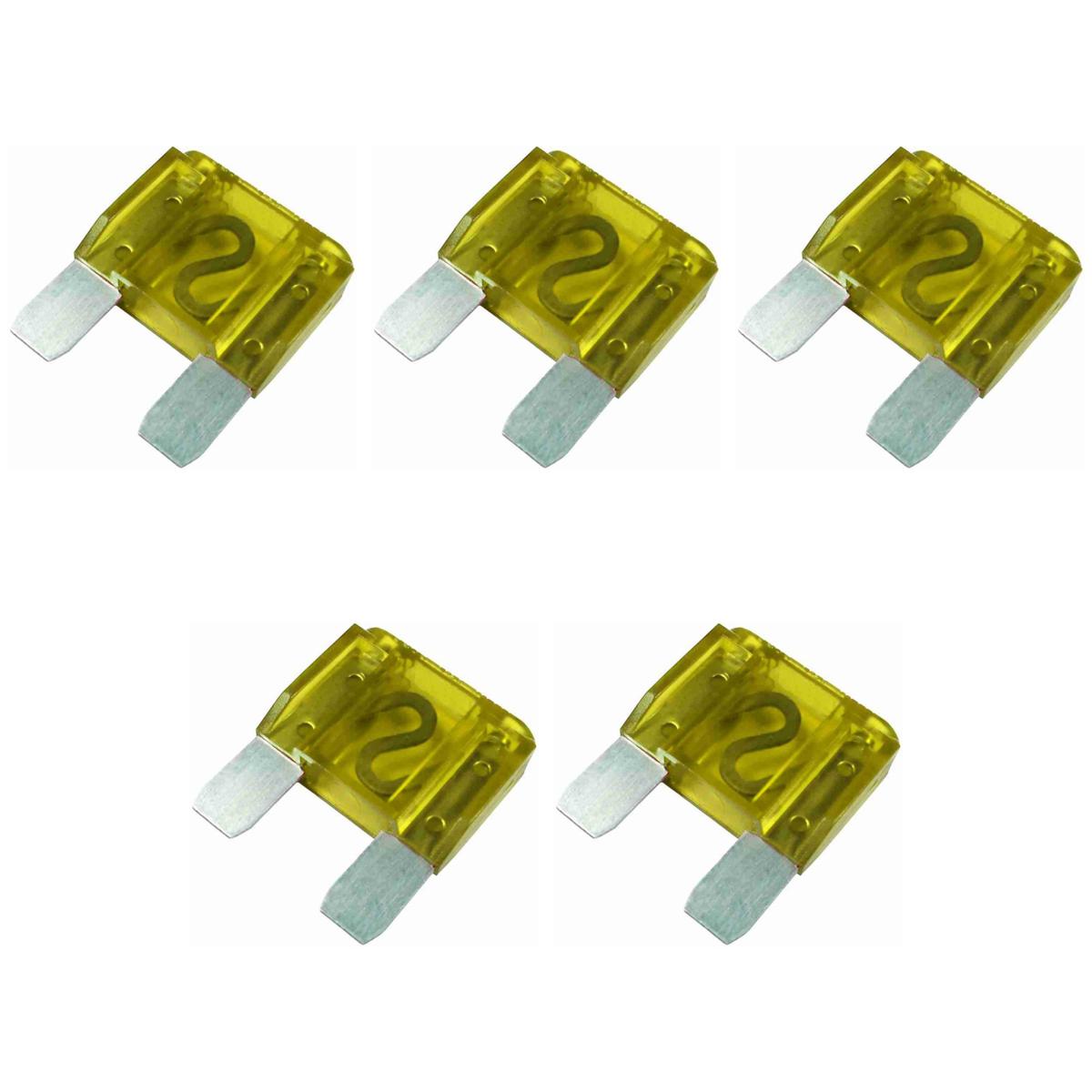 Fusível Maxi Lâmina 20A Universal Blister 5 Unidades - DNI - DNI 318820K