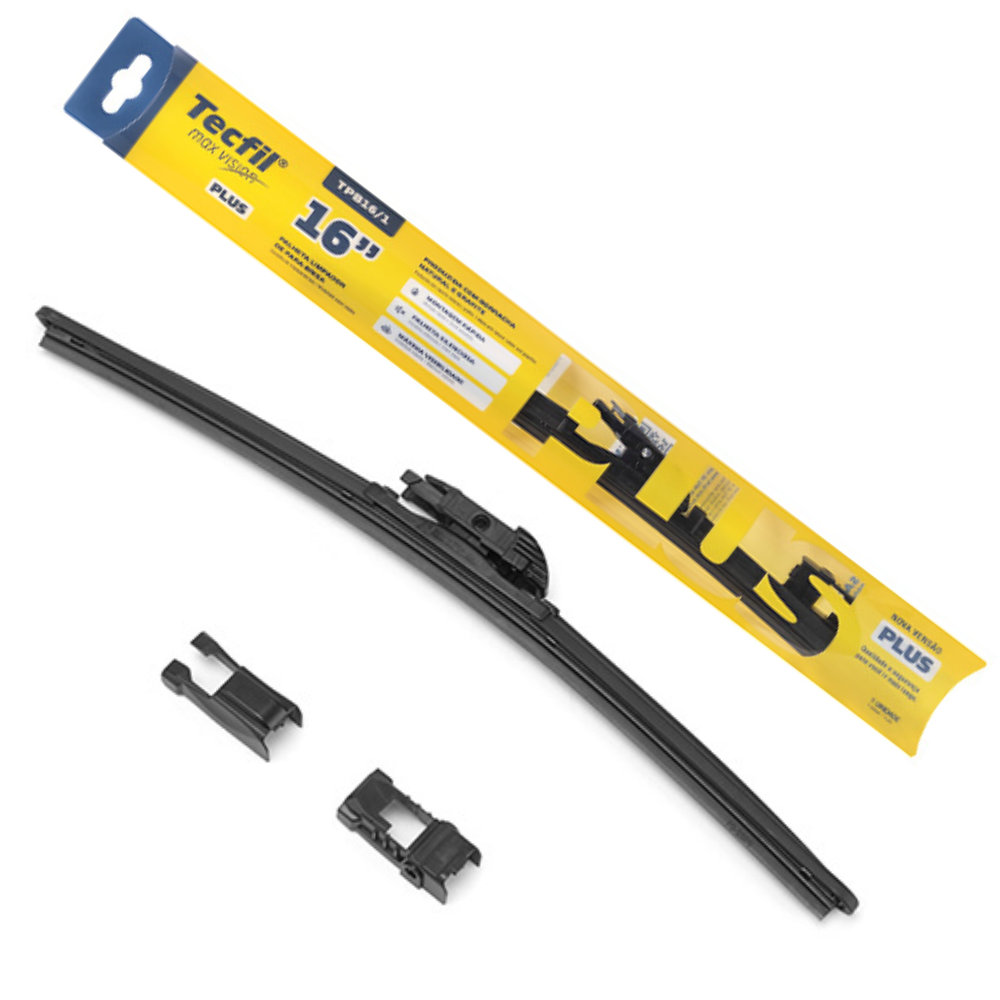 Palheta do Limpador de Parabrisa Blade 1 Unidade - Tecfil - TPB16/1