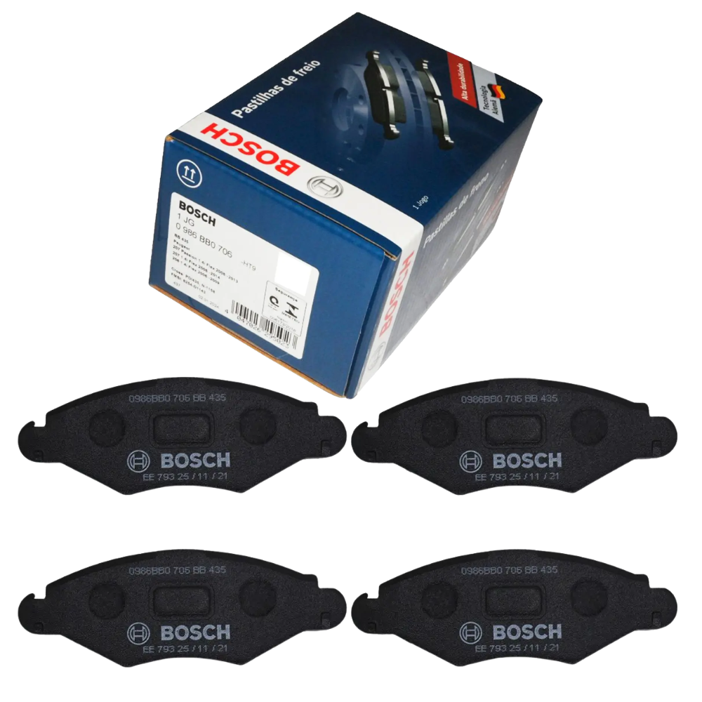 Jogo de Pastilha de Freio Dianteira - Bosch - 0986BB0706