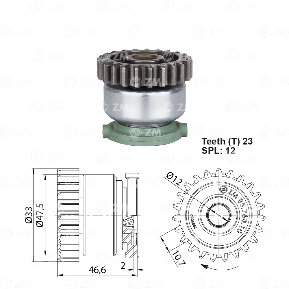 Impulsor de Partida - ZM - 85.760.10