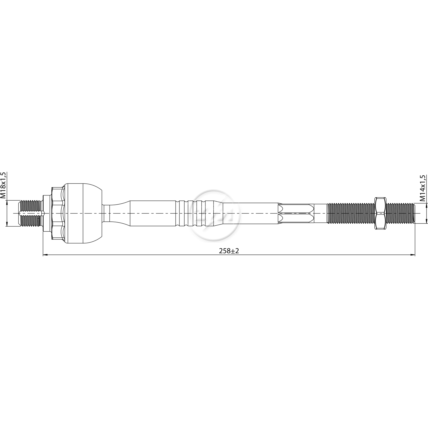 Terminal Axial Direção Hidráulica Lado Direito ou Esquerdo - ZM - 170.218.46