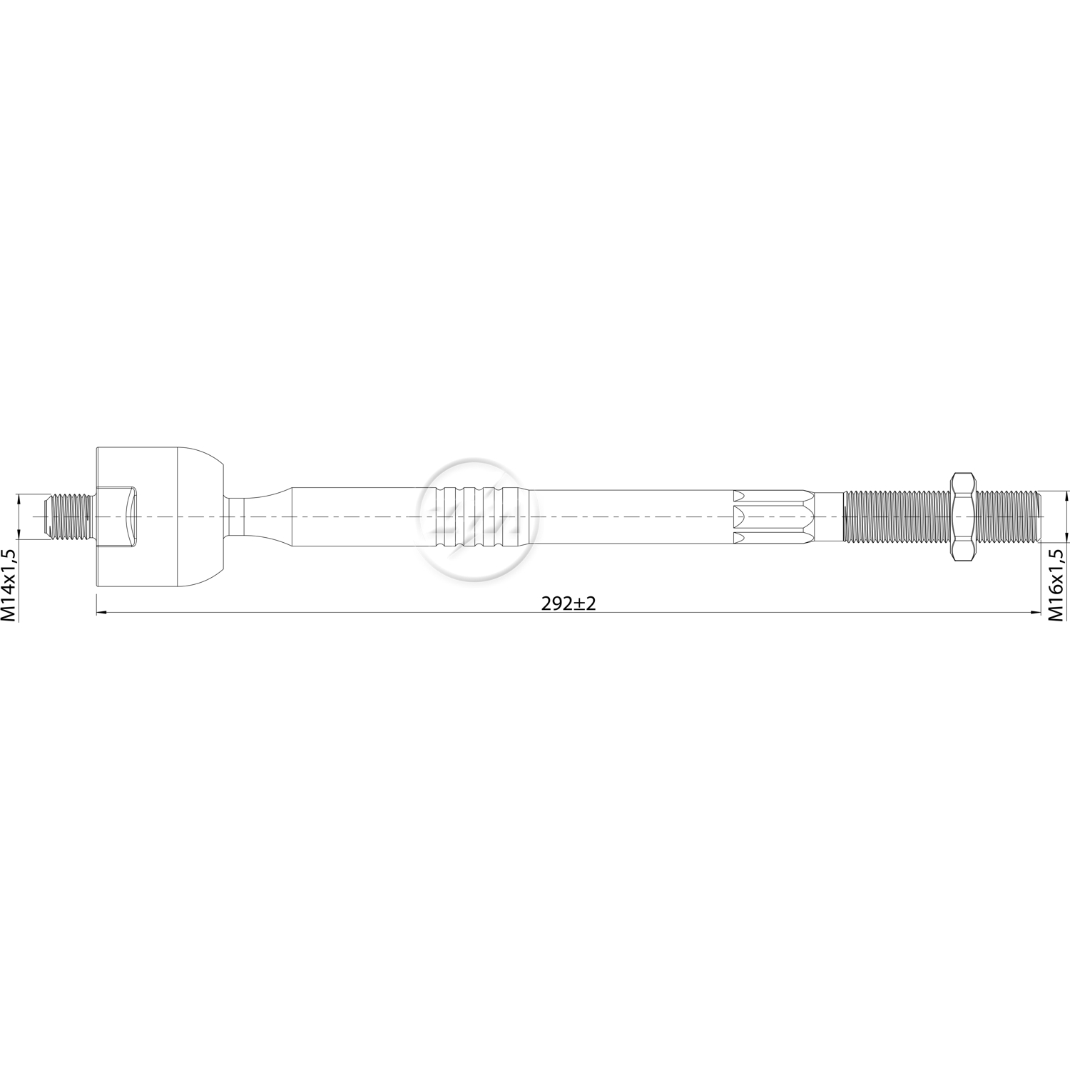 Terminal Axial Direção Hidráulica Lado Direito ou Esquerdo - ZM - 170.316.01