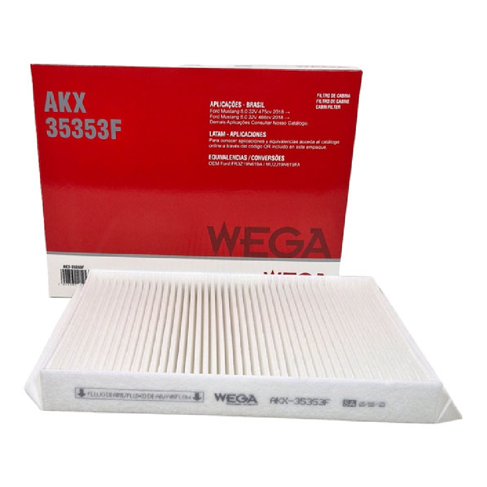 Filtro de Cabine Flexível sem Carvão - WEGA - AKX-35353F