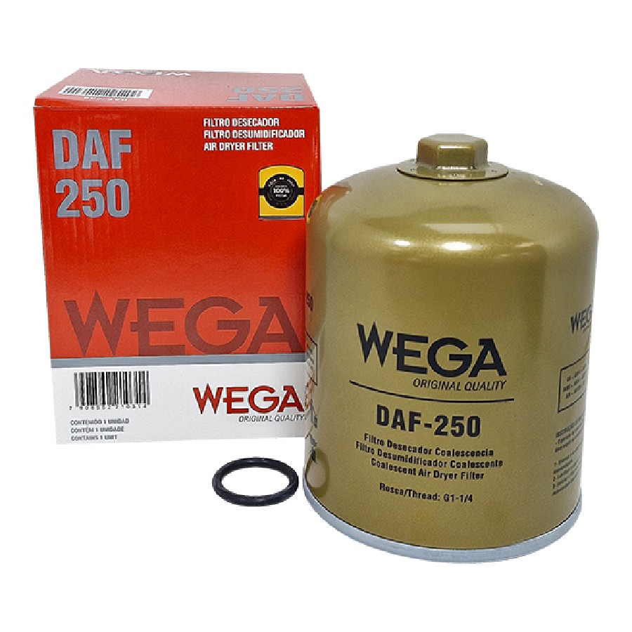 Filtro Desumidificador do Sistema Freio - WEGA - DAF-250
