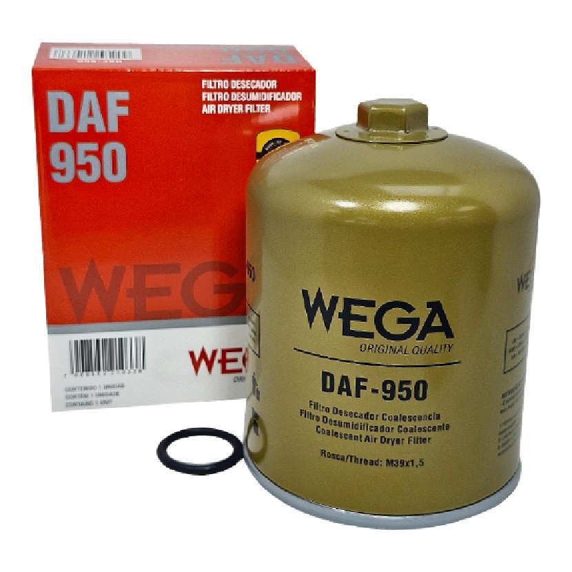 Filtro Desumidificador do Sistema Freio - WEGA - DAF-950