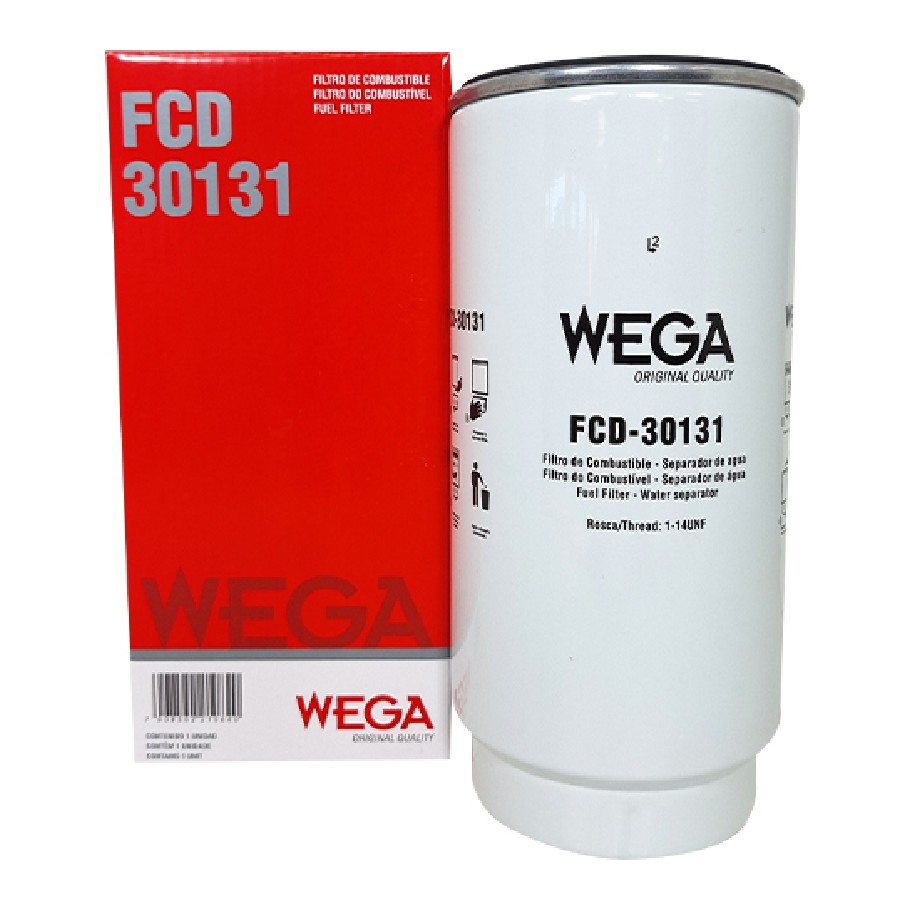 Filtro do Combustível Diesel Separador sem Copo - WEGA - FCD-30131