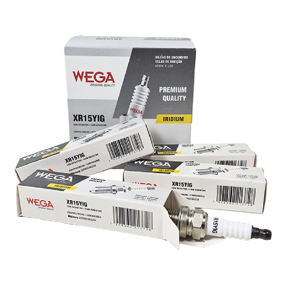 Vela de Iginição Iridium - WEGA - XR15YIG