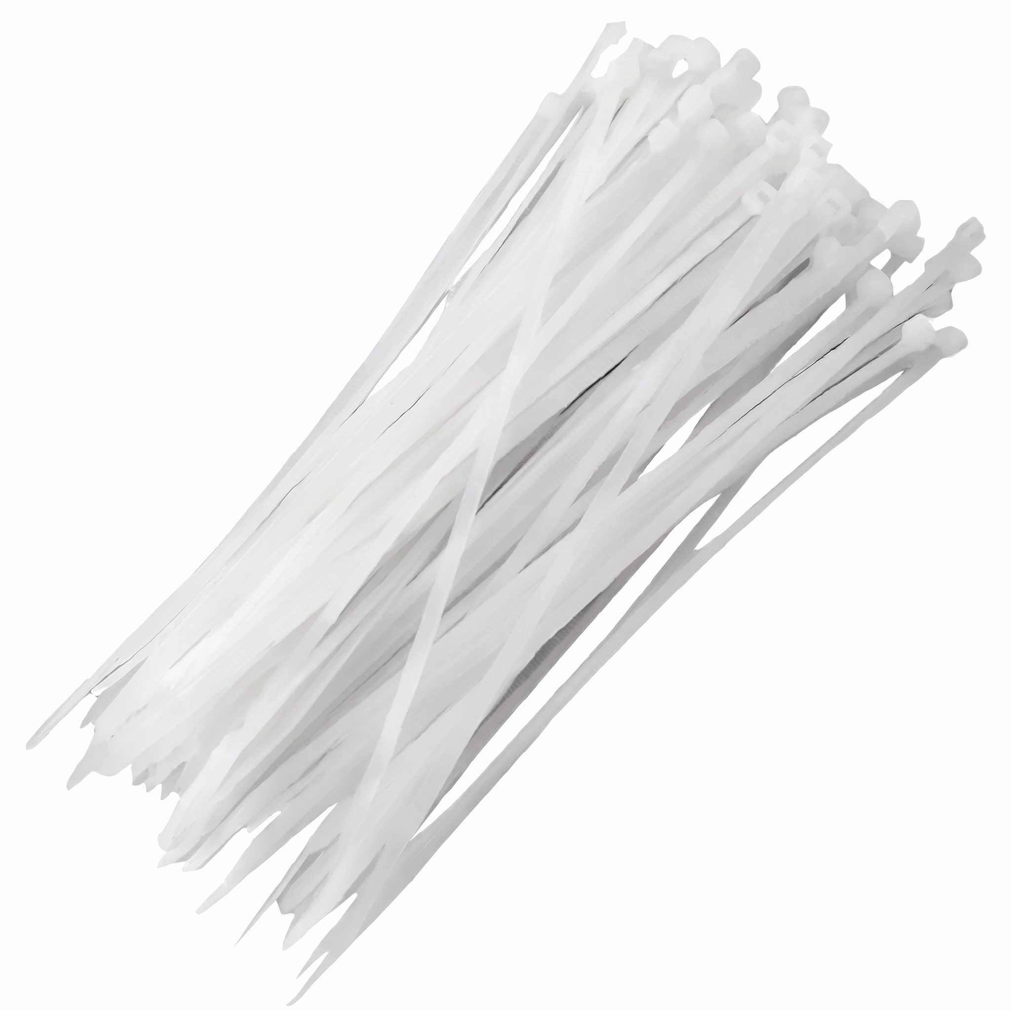100 Abraçadeira Nylon 20cm Branca - DPaula - DP7.022B