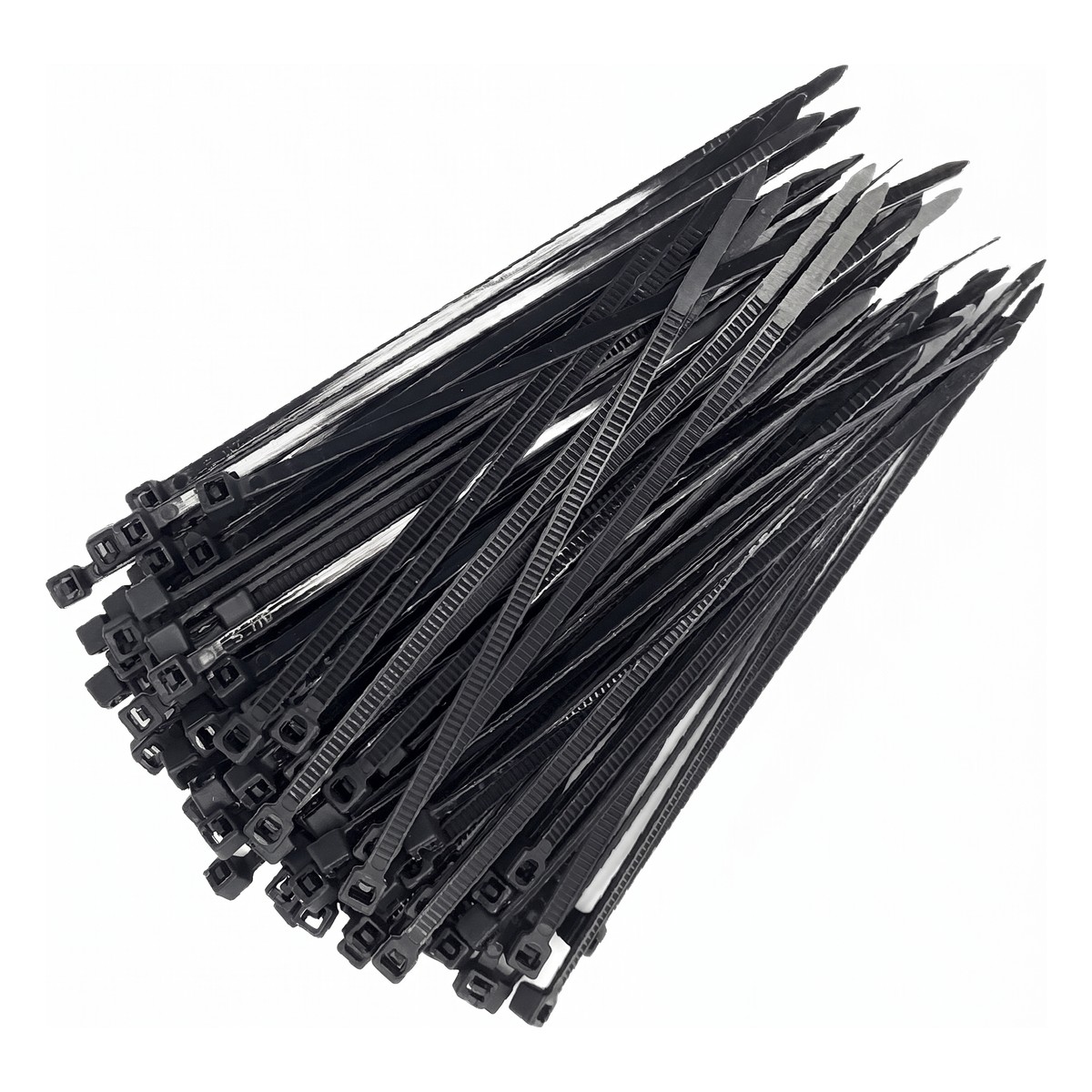 100 Abraçadeira Nylon 28cm Preta - DPaula - DP7.024P