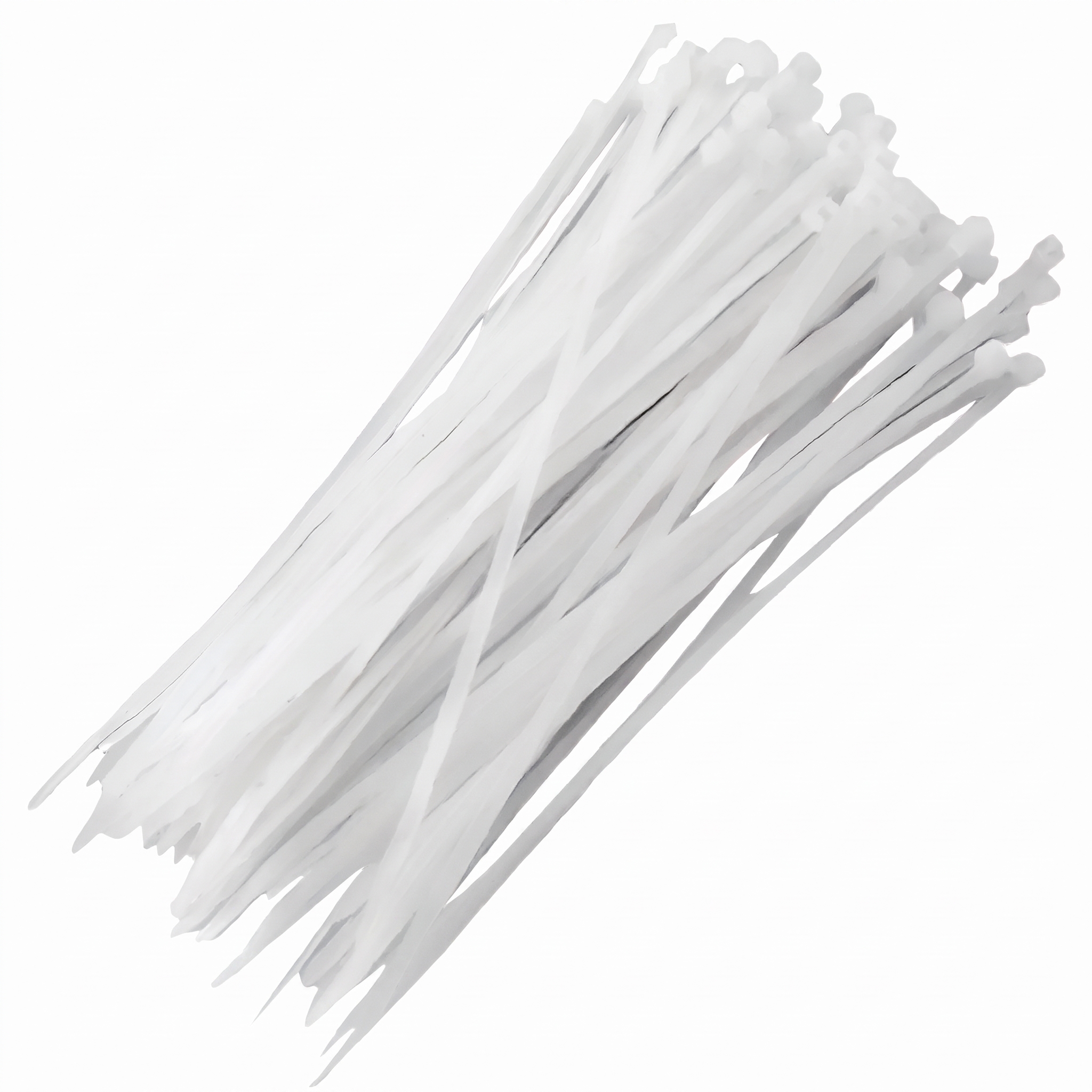 100 Abraçadeira Nylon 28cm Branca - DPaula - DP7.024B