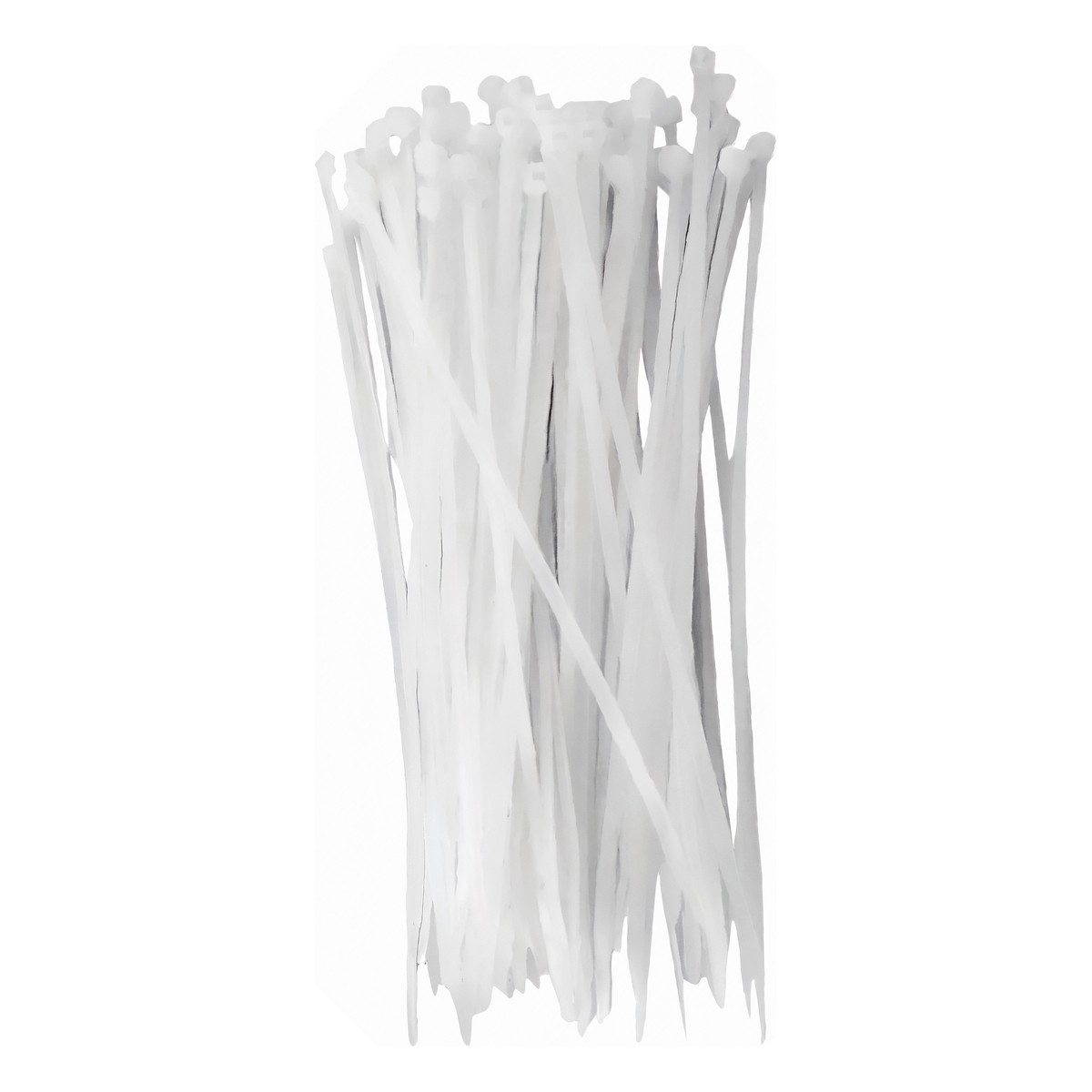 100 Abraçadeira Nylon 28cm Branca - DPaula - DP7.024B