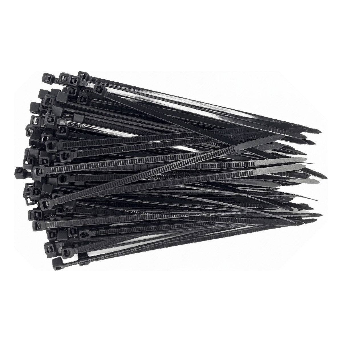 100 Abraçadeira Nylon 20cm Preta - DPaula - DP7.022P