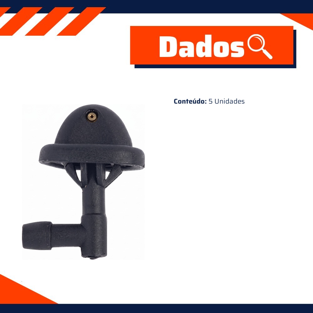 5 Esguichos Água Limpador Brucutu - DPaula - DP7.638