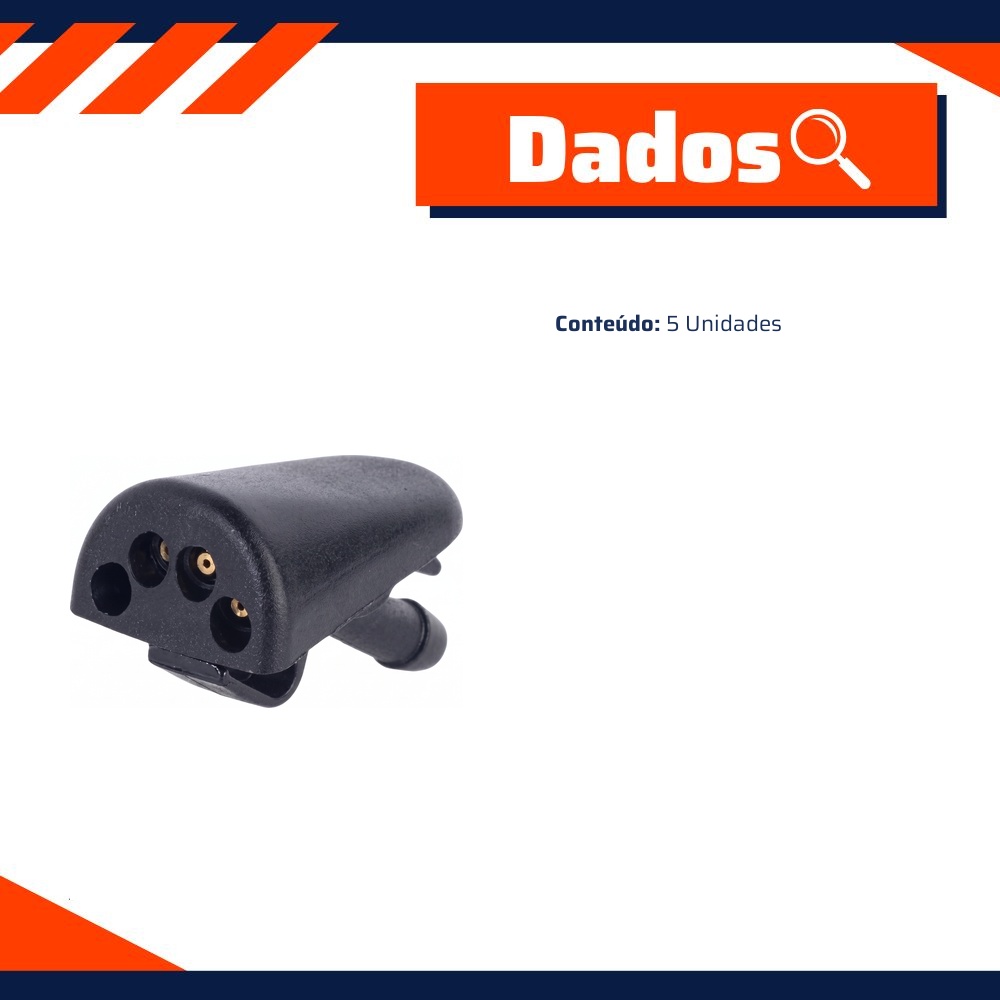 5 Esguichos Água Limpador Brucutu para Ka - DPaula - DP7.439