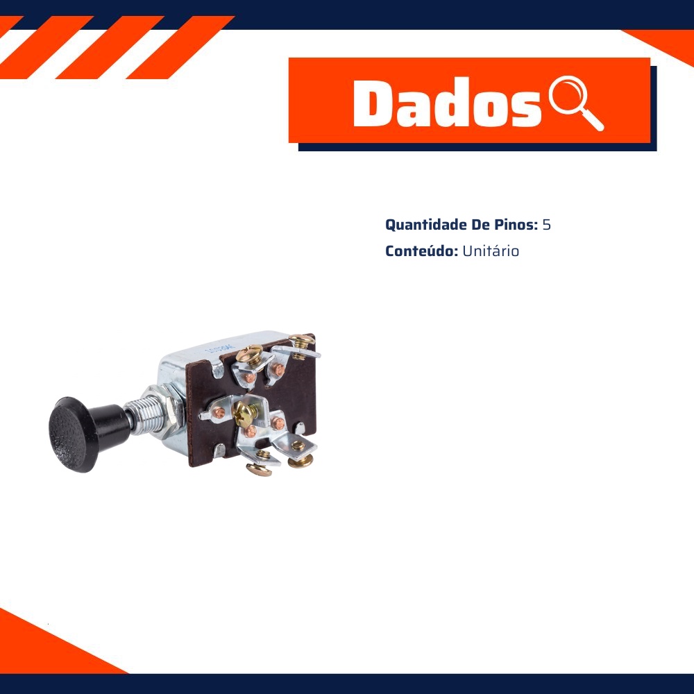 Chave Luz 5 Terminais - DPaula - LCG1012