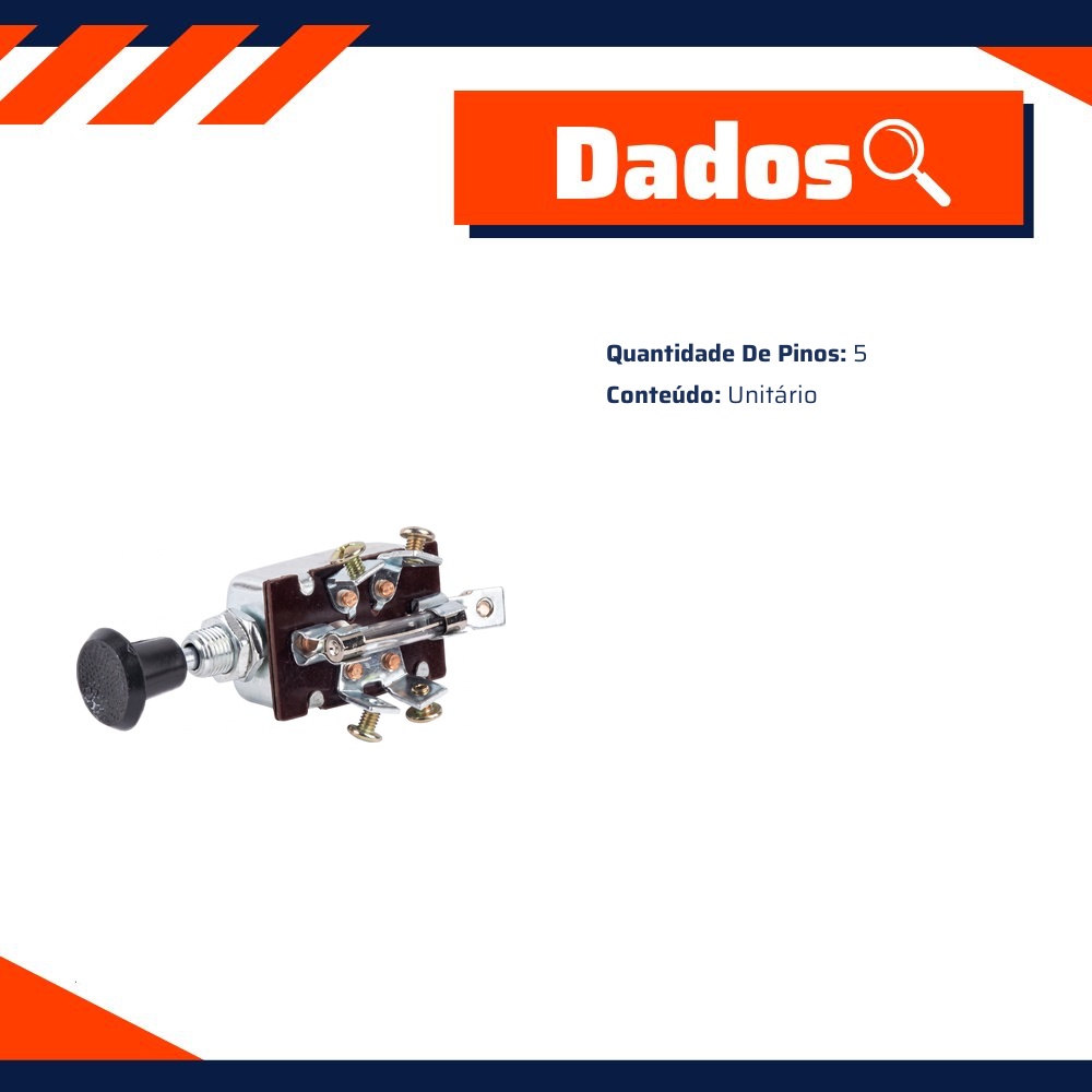 Chave Luz 5 Terminais - DPaula - LCG1013