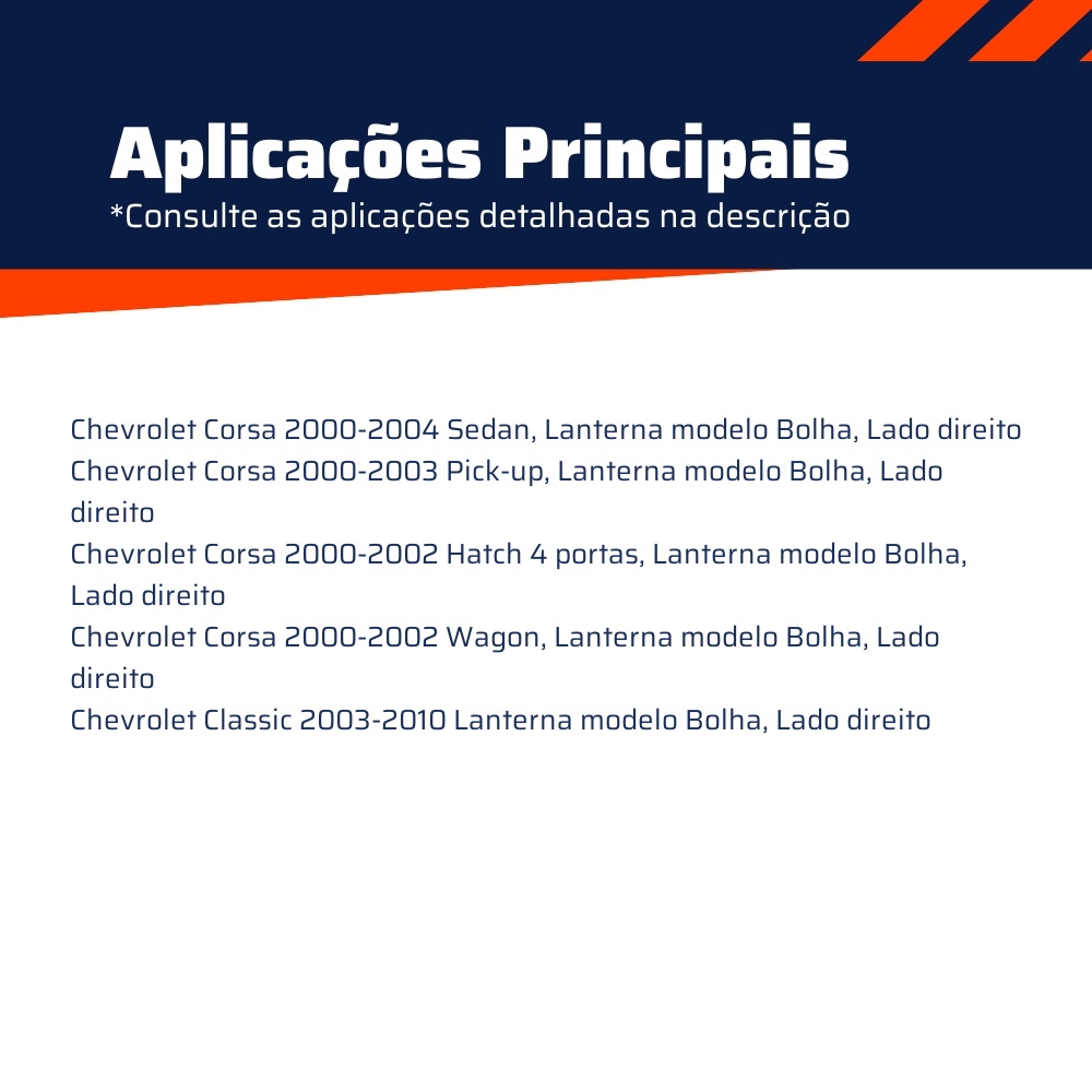 Circuito Adaptável Lanterna Traseira Direita - DPaula - DP2.307