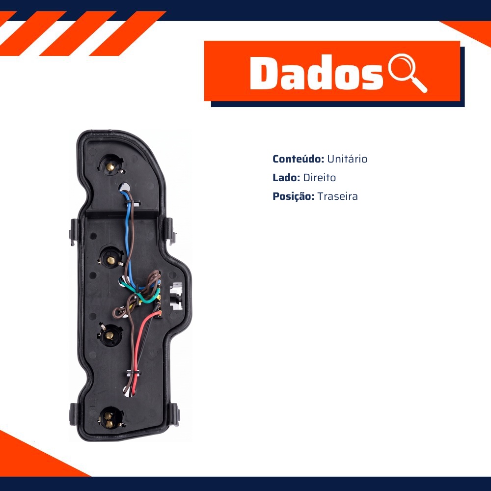 Circuito Adaptável Lanterna Traseira Direita para Strada - DPaula - DP2.309