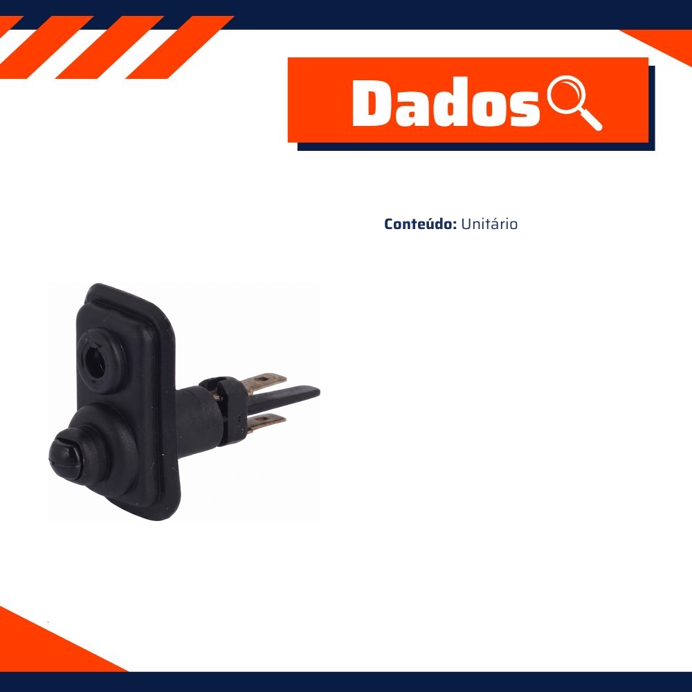 Interruptor Porta Face Retangular - DPaula - DP7.131