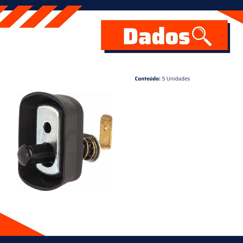 5 Interruptores Porta para Fusca - DPaula - DP7.016