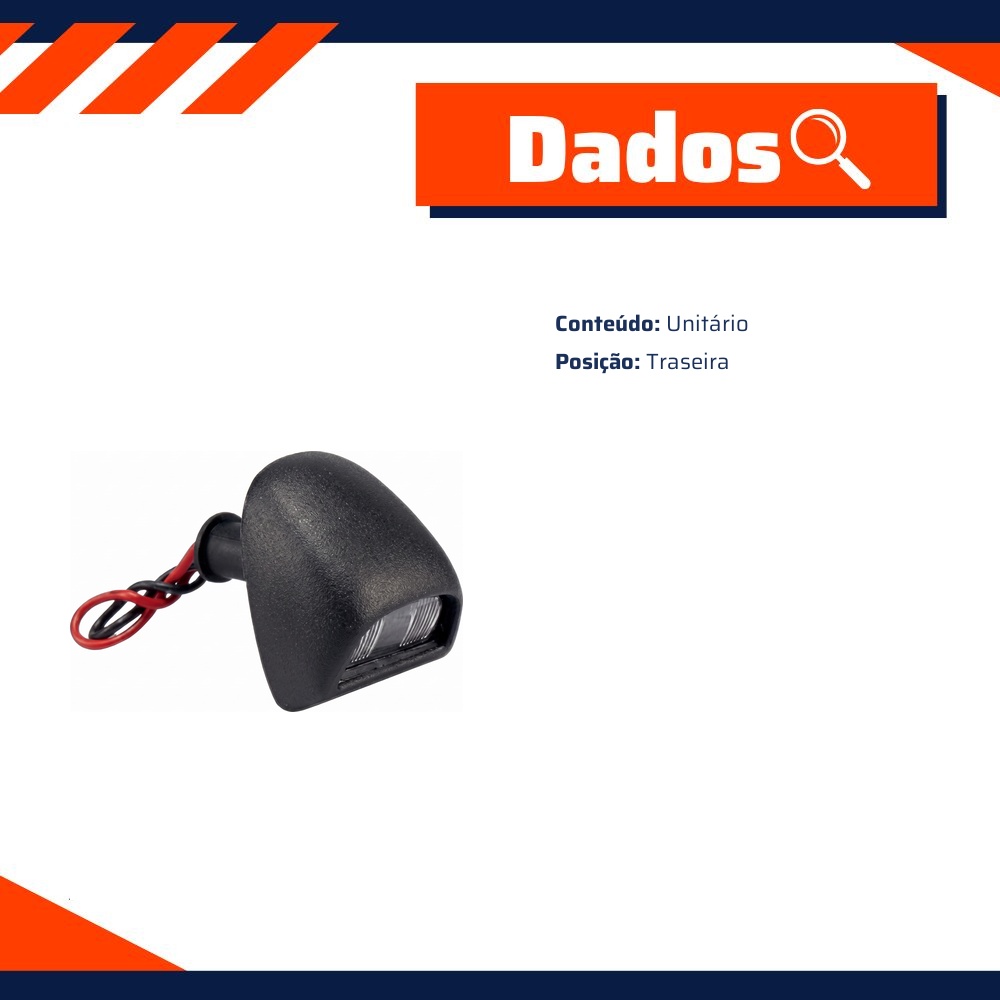 Lanterna Placa para S10 - DPaula - DP7.713C