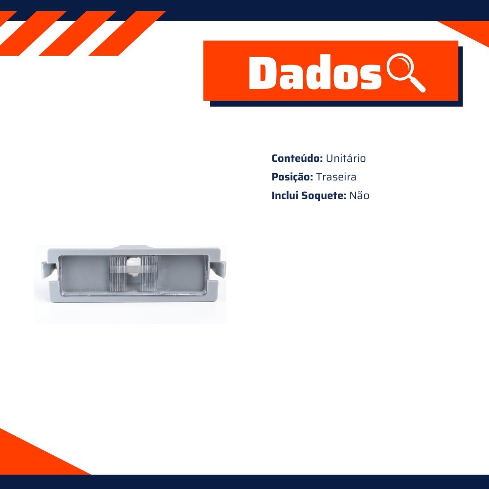 Lanterna Placa sem Soquete para HB20 - DPaula - DP3.364
