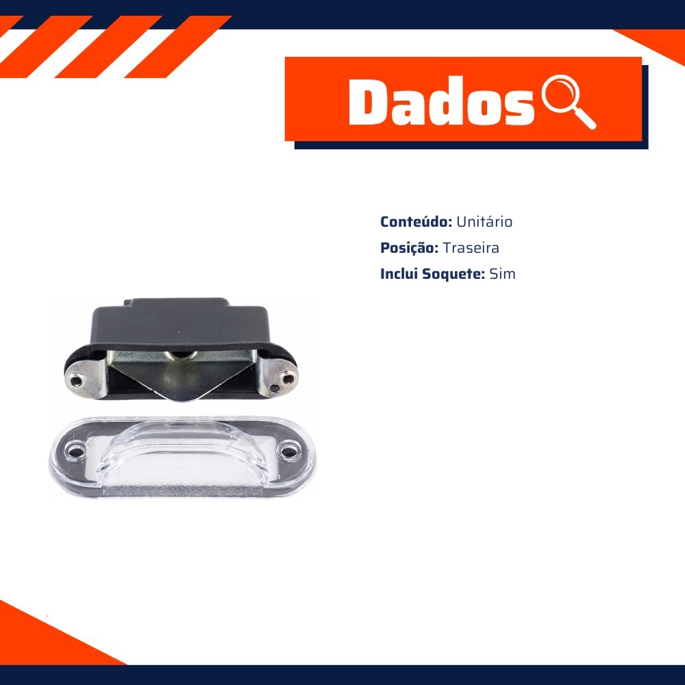 Lanterna Placa com Soquete - DPaula - DP3.009