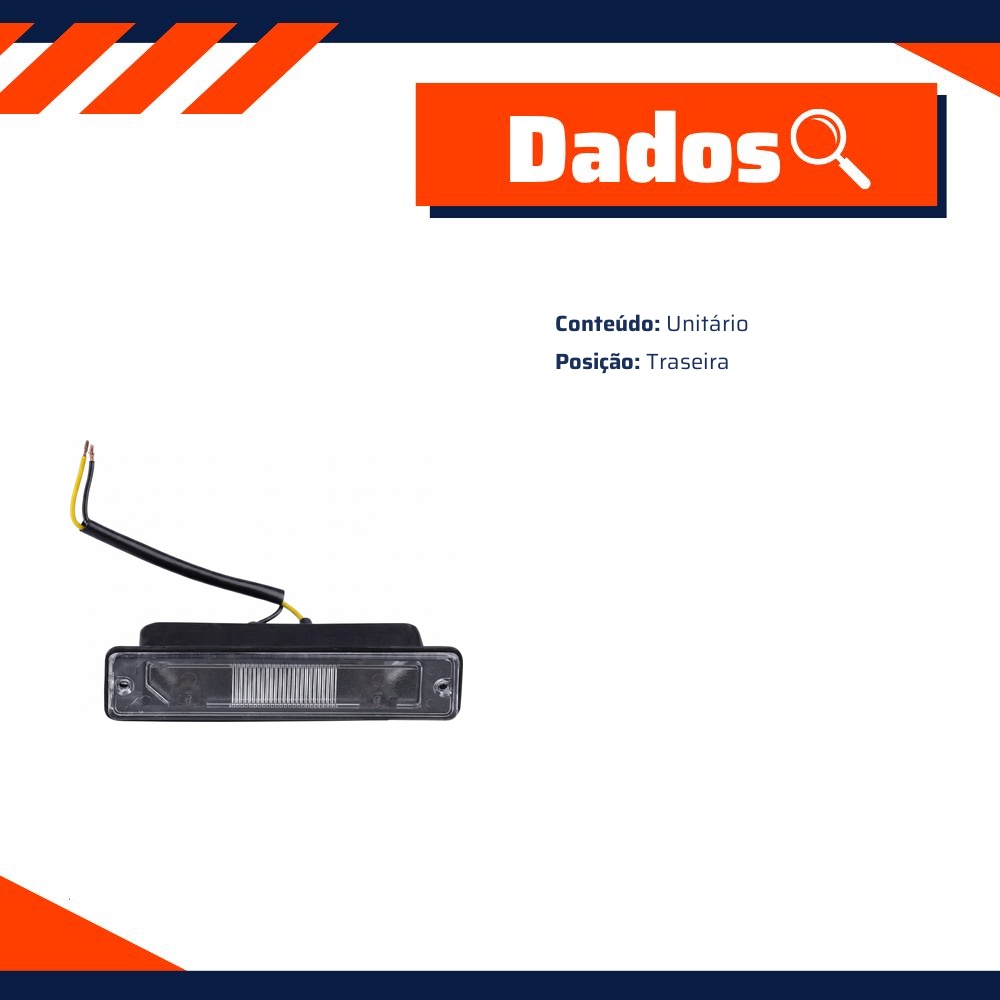 Lanterna Placa para Tempra - DPaula - DP3.003C